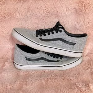Vans Off The Wall Heather Gray With Black Stripe Men’s Size 13